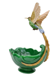Kolibrie porselein bronzen schaal