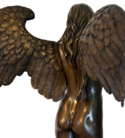 Engel vrouw mythologisch bronsbeeld