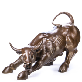 Wall Street bronzen stier groot