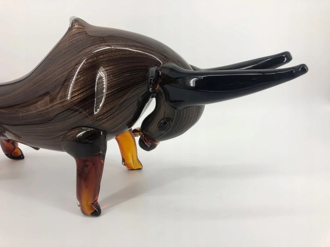 Murano stijl super grote glazen stier