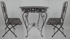Bistro set antiek wit smeedijzer
