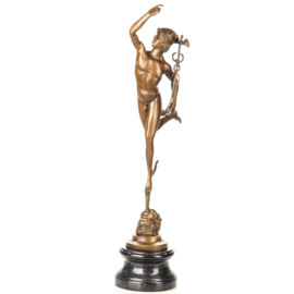 Bronzen Mercurius Hermes beeld 59 cm