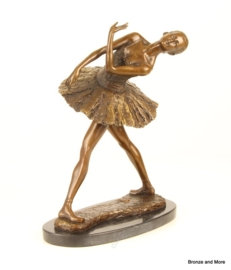 Bronzen ballet danseres beeld