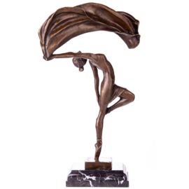 Ritmisch danseres met doek beeld