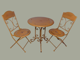 Bistro set in drie hippe kleuren