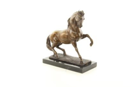 Hengst bronzen paard beeld