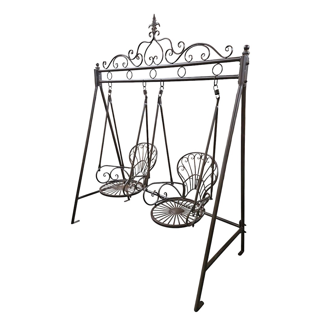 Schommel met twee hangende stoelen