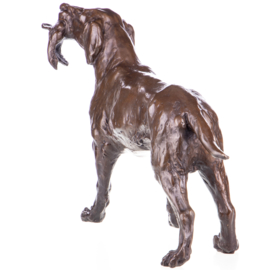 Jachthond bronzen beeld