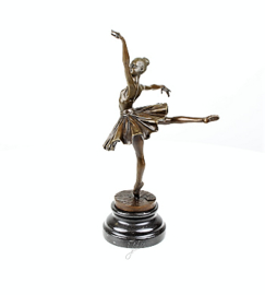 Balletdanseres bronzen beeld
