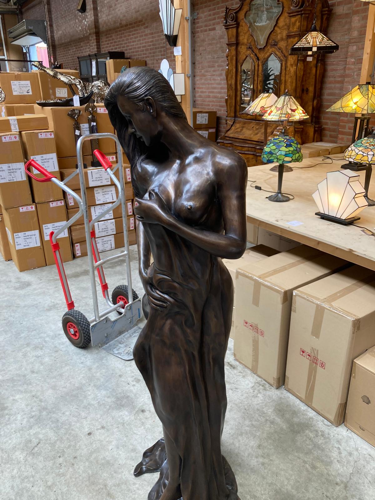 Bronzen vrouwfontein