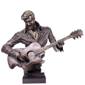 Groot Elvis Presley bronzenbeeld