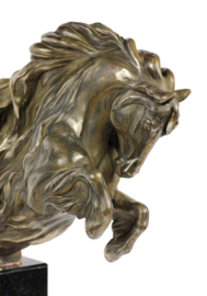 Paard gestroomlijnd brons standbeeld
