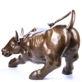 Wall Street bronzen stier groot