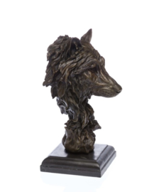 Wolf bronzen beeld