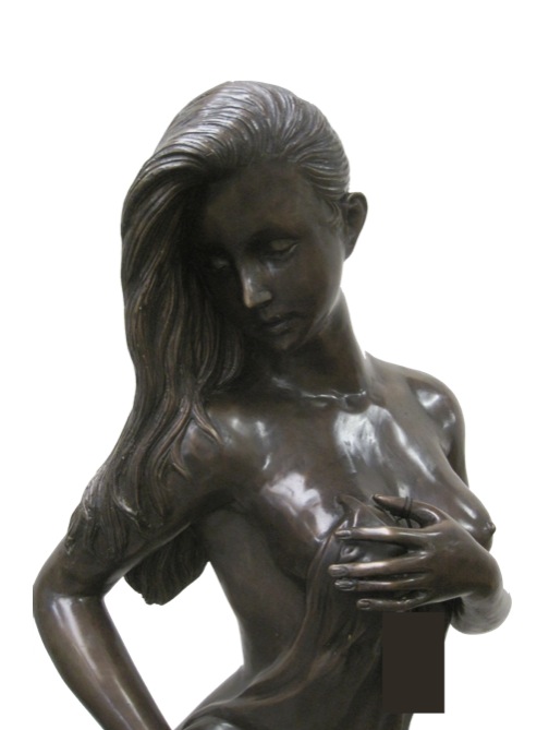 Bronzen vrouwfontein