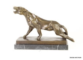 Panter Art Deco bronzen beeld