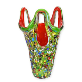 Millefleur groene vaas