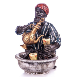 Arabische koffieverkoper brons beeld