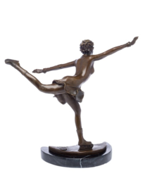 Kunstschaatsrijdster bronzen beeld