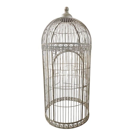 Grote smeedijzeren vogelkooi
