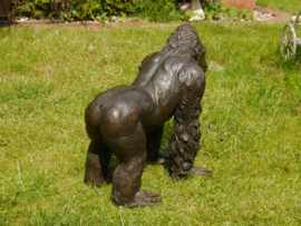 Gorilla mensaap bronsbeeld