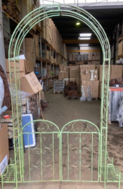 Tuinpoort antiek groen ijzer