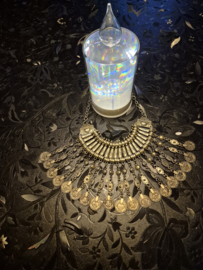 Vintage Boho muntenketting metaal