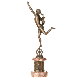 Vrouw Fortuna bronzen beeld