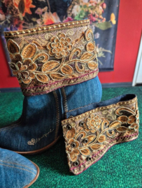 Unieke Desigual denim enkellaarsjes maat 41