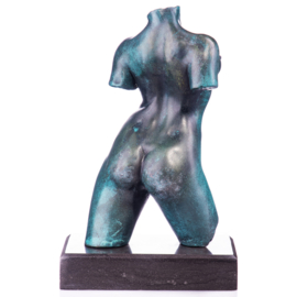 Vrouwelijk brons naakte torso beeld