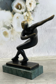 Schaatser brons beeld trofee