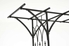 Pergola rozenboog Milaan zwart ijzer