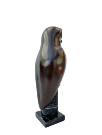 Bronzen Art Deco uil
