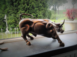 Bronzen Charging Wall Street stier beeld