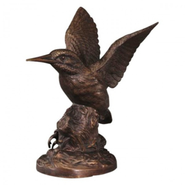 IJsvogel of Kingfisher bronzen beeld