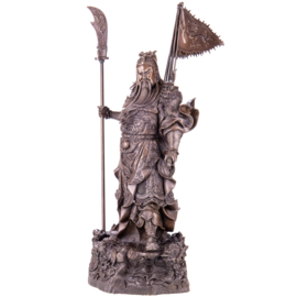 Chinese generaal Guan-Yu bronzenbeeld