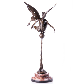 Bronzen elf-fee beeld