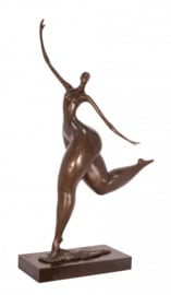 Bronzen modern naakte vrouw beeld