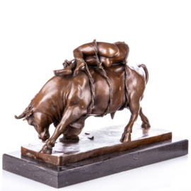 Bronzen stier beeld Zeus met Europa