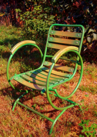 Art Nouveau smeedijzeren stoel