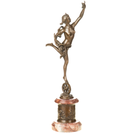 Vrouw Fortuna bronzen beeld