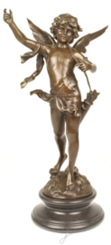 Cupido zoon Amor bronzen beeld