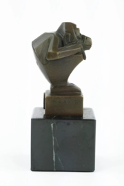 Brons zittend aapje van Casimir Brau