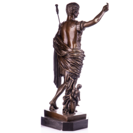 Keizer Caesar Augustus brons beeld