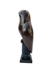 Bronzen Art Deco uil