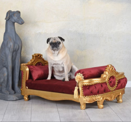 Luxe barok honden-katten-bed