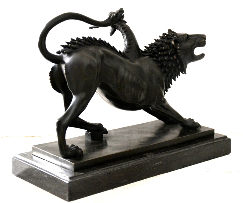 Chimera van Arezzo bronzen beeld Bronze and More