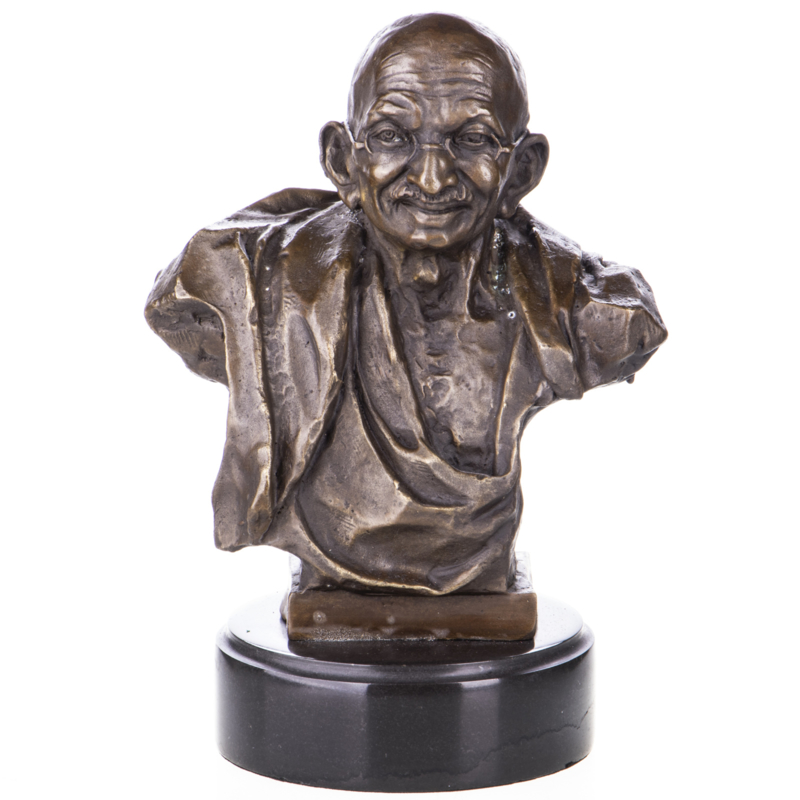 Mahatma Indira Gandhi brons beeld