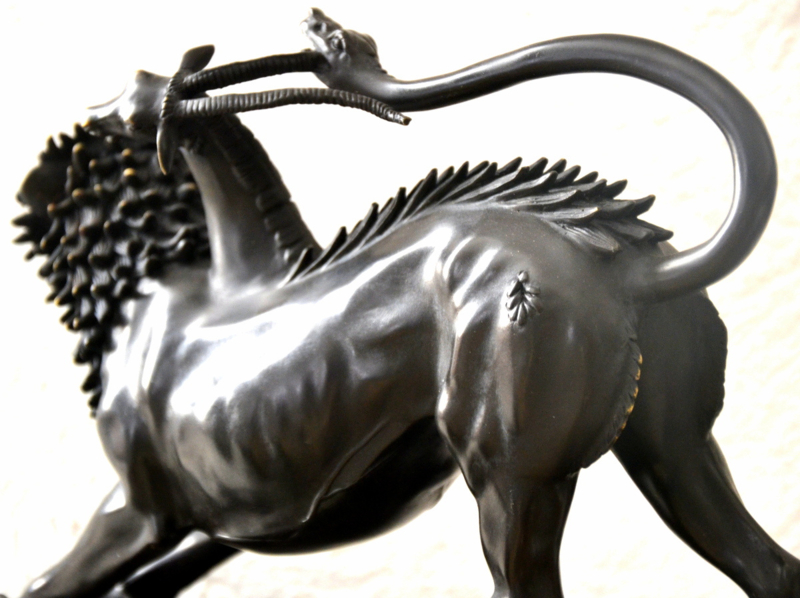 Chimera van Arezzo bronzen beeld Bronze and More