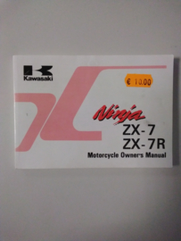 Gebruikershandleiding Kawasaki Ninja ZX-7/ZX-7R - Engelstalig